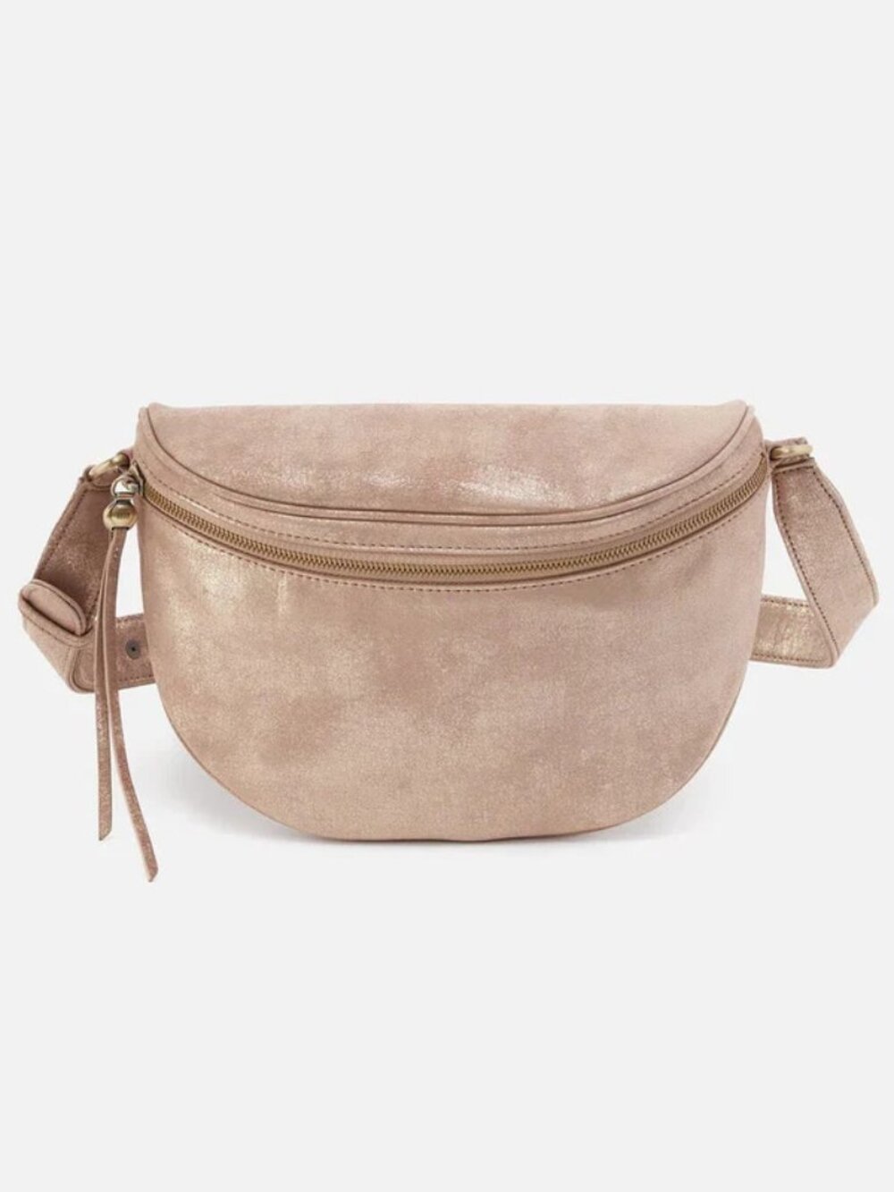 Hobo Juno Belt Bag Metallic Gilded Beige
